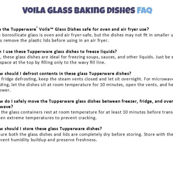 New Tupperware Voila™ Round Glass Food Essential Container all-in-one! - Picture 8 of 10